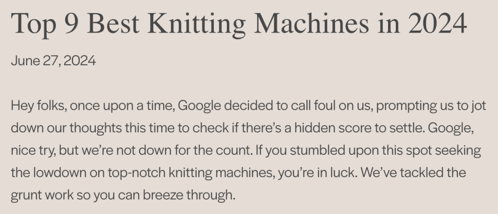 Blog article screenshot from farandaway.co 